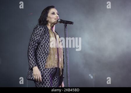 Spanish singer Luz Casal performs during a concert at WiZink Center in Madrid, Spain, 16 December 2018. (Photo by Oscar Gonzalez/NurPhoto) Stock Photo