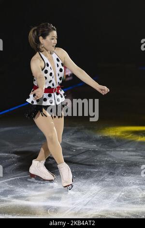 Yuka Sato performs in Revolution on Ice Tour 2018 at Madrid Palacio Vistalegreon December 28, 2018 in Madrid, Spain. (Photo by Oscar Gonzalez/NurPhoto) Stock Photo