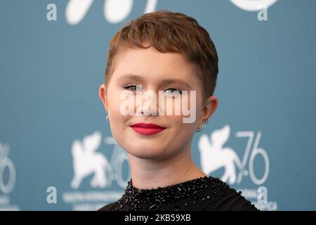 Eliza Scanlen attends ''Babyteeth'' photocall during the 76th Venice Film Festival on September 04, 2019 in Venice, Italy (Photo by Luca Carlino/NurPhoto) Stock Photo