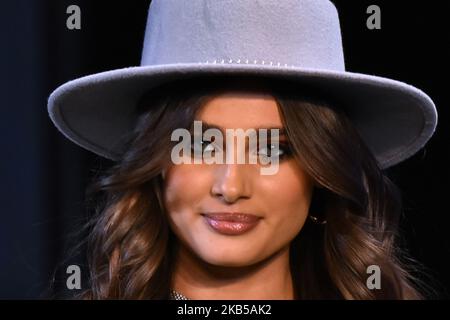 Victoria's Secret model Taylor Hill walks on the catwalk during the fashion show as part of Fashion Fest Autumn/ Winter 2019 at Quarry Studios on September 5, 2019 in Mexico City, Mexico (Photo by Eyepix/NurPhoto) Stock Photo