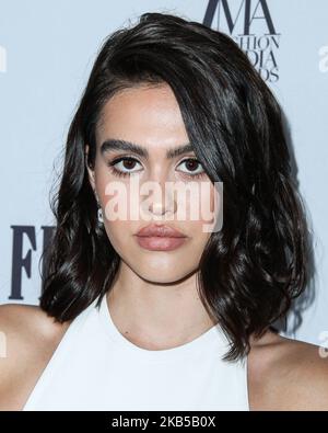 MANHATTAN, NEW YORK CITY, NEW YORK, USA - SEPTEMBER 05: Model Amelia Gray Hamlin wearing Herve Leger arrives at Daily Front Row's 2019 Fashion Media Awards held at The Rainbow Room at the Rockefeller Center on September 5, 2019 in Manhattan, New York City, New York, United States. (Photo by Xavier Collin/Image Press Agency/NurPhoto) Stock Photo