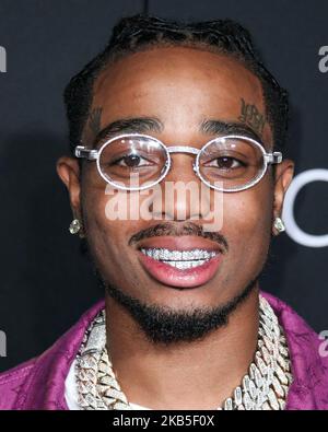 MANHATTAN, NEW YORK CITY, NEW YORK, USA - SEPTEMBER 06: Quavo arrives at the 2019 Harper's BAZAAR Celebration of 'ICONS By Carine Roitfeld' held at The Plaza Hotel on September 6, 2019 in Manhattan, New York City, New York, United States. (Photo by Xavier Collin/Image Press Agency/NurPhoto) Stock Photo