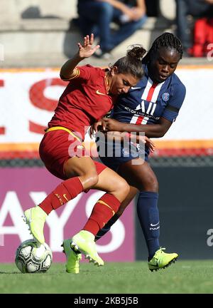 Sandy Baltimore of Paris Saint-Germain controls the ball during UEFA ...