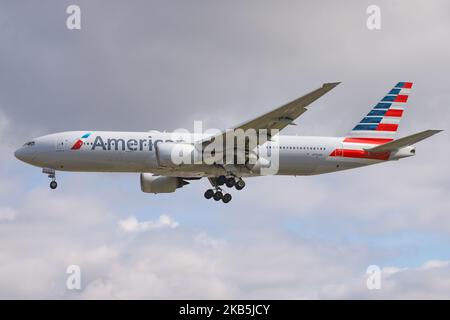 Landing Approach With A Commercial Airliner To Los Angeles, California ...