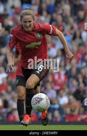 Abbie McManus (Manchester United) during English FA Women's Super League match between Manchester City and Manchester United at City of Manchester Stadium, Manchester England on 07 September 2019. (Photo by Action Foto Sport/NurPhoto) Stock Photo