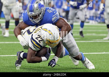 CHARLOTTE, NC - DECEMBER 24: A detroit helmet of Detroit Lions running back  Justin Jackson