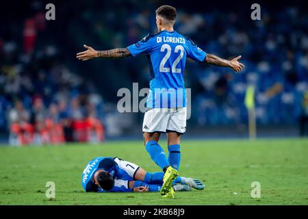 Giovanni Di Lorenzo of SSC Napoli during the UEFA Champions League match between Napoli and Liverpool at Stadio San Paolo, Naples, Italy on 17 September 2019. (Photo by Giuseppe Maffia/NurPhoto) Stock Photo