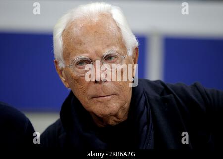 Giorgio Armani owner of AX Armani Exchange Olimpia Milan during