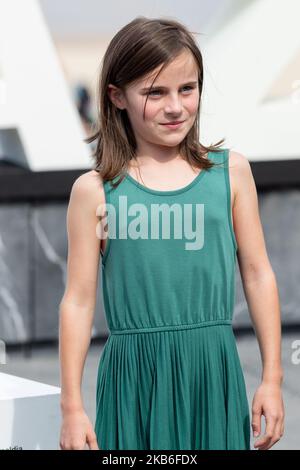 Zelie Boulant Lemesle attends the 'Proxima' photocall during the 67th San Sebastian Film Festival in the northern Spanish Basque city of San Sebastian on September 21, 2019. (Photo by Manuel Romano/NurPhoto) Stock Photo