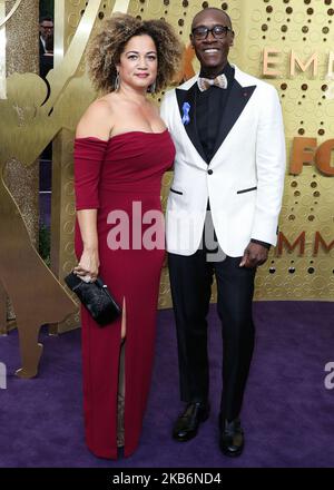 LOS ANGELES, CALIFORNIA, USA - SEPTEMBER 22: Bridgid Coulter and Don Cheadle arrive at the 71st Annual Primetime Emmy Awards held at Microsoft Theater L.A. Live on September 22, 2019 in Los Angeles, California, United States. (Photo by Xavier Collin/Image Press Agency/NurPhoto) Stock Photo