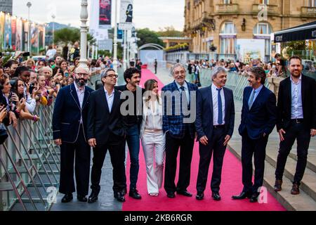 'La Odisea de Los Giles (Heroic Losers)' Premiere during the 67th San Sebastian Film Festival in the northern Spanish Basque city of San Sebastian on September 23, 2019. (Photo by Manuel Romano/NurPhoto) Stock Photo