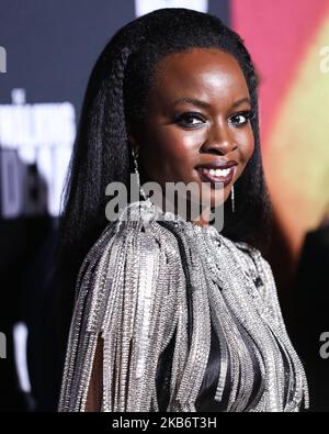 Danai Gurira arrives at the LA Premiere of the Season 9 of the AMC's ...