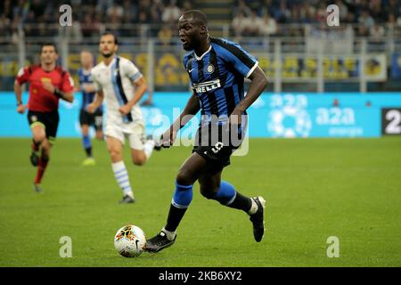 Romelu Lukaku of FC Internazionale in action during the Serie A match between of FC Internazionele and SS Lazio at Stadio Giuseppe Meazza on September 25, 2019 in Milan, Italy. (Photo by Giuseppe Cottini/NurPhoto) Stock Photo