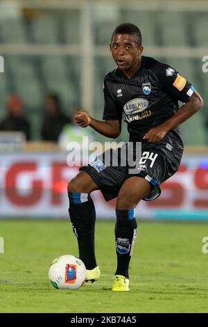 Jos Machin of Pescara Calcio 1936 during the Italian Serie B 2019/2020 match between Pescara Calcio 1936 and F.C. Crotone at Stadio Adriatico Giovanni Cornacchia on September 27, 2019 in Pescara, Italy. (Photo by Danilo Di Giovanni/NurPhoto) Stock Photo