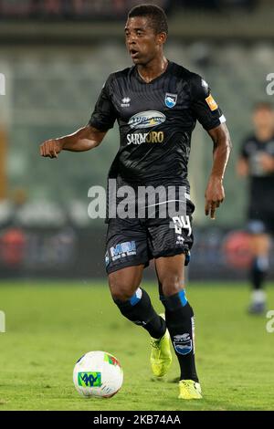 Jos Machin of Pescara Calcio 1936 during the Italian Serie B 2019/2020 match between Pescara Calcio 1936 and F.C. Crotone at Stadio Adriatico Giovanni Cornacchia on September 27, 2019 in Pescara, Italy. (Photo by Danilo Di Giovanni/NurPhoto) Stock Photo