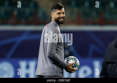 Felipe of Atletico Madrid during Atletico Madrid training session ahead of the UEFA Champions League Group D match against Lokomotiv on September 30, 2019 at RZD Arena in Moscow, Russia. (Photo by Mike Kireev/NurPhoto) Stock Photo