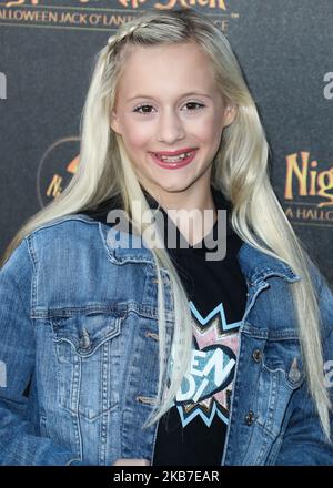 CALABASAS, LOS ANGELES, CALIFORNIA, USA - OCTOBER 02: Katie Couch arrives at Nights of the Jack Friends and Family Night 2019 held at King Gillette Ranch on October 2, 2019 in Calabasas, Los Angeles, California, United States. (Photo by Xavier Collin/Image Press Agency/NurPhoto) Stock Photo
