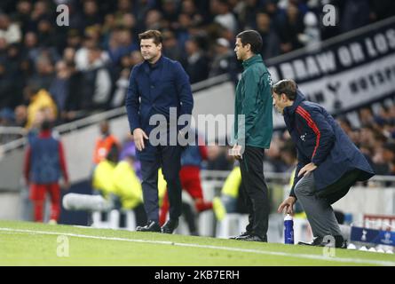 Tottenham Hotspur manager Mauricio Pochettino during UAFA Champion League Group B between Tottenham Hotspur and Bayern Munich at Tottenham Hotspur Stadium , London, UK on 01 October 2019 (Photo by Action Foto Sport/NurPhoto) Stock Photo