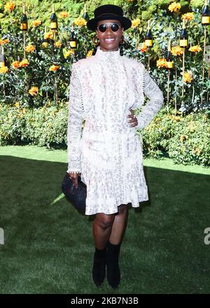 PACIFIC PALISADES, LOS ANGELES, CALIFORNIA, USA - OCTOBER 05: Santigold arrives at the 10th Annual Veuve Clicquot Polo Classic Los Angeles held at Will Rogers State Historic Park on October 5, 2019 in Pacific Palisades, Los Angeles, California, United States. (Photo by Xavier Collin/Image Press Agency/NurPhoto) Stock Photo
