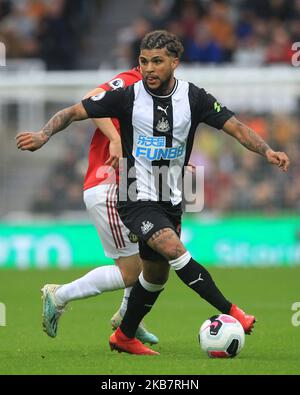 DeAndre Yedlin of Newcastle United during the Premier League match between Newcastle United and Manchester United at St. James's Park, Newcastle on Sunday 6th October 2019. (Photo by Mark Fletcher/MI News/NurPhoto) Stock Photo