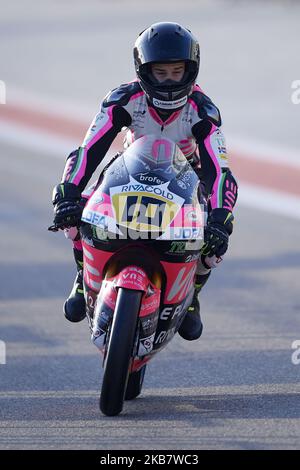 Julian Jose Garcia (10) of Spain and VNE Snipers during free practice of the Gran Premio Michellin de Aragon of world championship of MotoGP at Motorland Aragon Circuit on September 20, 2019 in Alcaniz, Spain. (Photo by Jose Breton/Pics Action/NurPhoto) Stock Photo