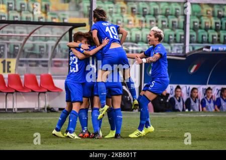 of Italy during the UEFA Women's European Championship 2021 qualifier match between Italy and Bosnia and Herzegovina at Stadio Renzo Barbera on October 08, 2019 in Palermo, Italy. (Photo by Francesco Militello Mirto/NurPhoto) Stock Photo