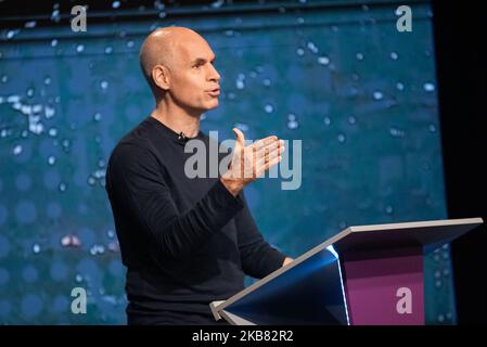 Horacio Rodriguez Larreta, gives his speech during the debate of the City of Buenos Aires, in Buenos Aires, Argentina, on October 10, 2019. (Photo by Manuel Cortina/NurPhoto) Stock Photo