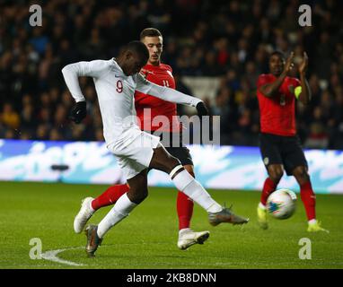 Eddie Nketiah of England U21s during UEFA Under 21 Championship Qualifiers between England Under 21 and Austria Under 21 at Stadium MK in Milton Keynes, England on October 15, 2019 (Photo by Action Foto Sport/NurPhoto) Stock Photo