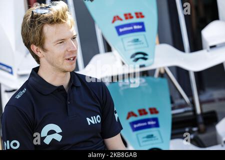 TURVEY Oliver (gbr), Nio 333 FE Team, portrait during the ABB Formula E Championshop official pre-season test of season six at Circuit Ricardo Tormo in Valencia on October 15, 16, 17 and 18 of 2019, Spain. (Photo by Xavier Bonilla/NurPhoto) Stock Photo