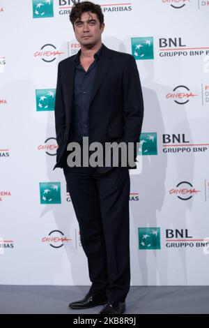 Riccardo Scamarcio attends the photocall of the movie ''Il ladro di giorni'' during the 14th Rome Film Festival on October 20, 2019 in Rome, Italy. (Photo by Mauro Fagiani/NurPhoto) Stock Photo