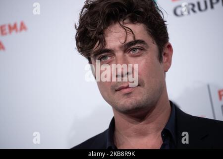 Riccardo Scamarcio attends the photocall of the movie ''Il ladro di giorni'' during the 14th Rome Film Festival on October 20, 2019 in Rome, Italy. (Photo by Mauro Fagiani/NurPhoto) Stock Photo