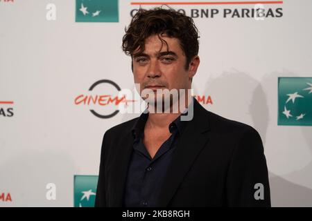 Riccardo Scamarcio attends the photocall of the movie 'Il ladro di giorni' during the 14th Rome Film Festival on October 20, 2019 in Rome, Italy (Photo by Luca Carlino/NurPhoto) Stock Photo