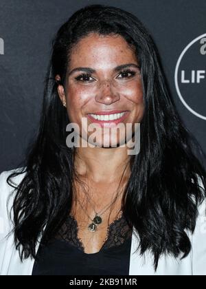 WESTWOOD, LOS ANGELES, CALIFORNIA, USA - OCTOBER 22: SVP of Original Movies, Co-Productions and Acqusitions at Lifetime Networks at A+E Networks Meghan Hooper arrives at the 'It's A Wonderful Lifetime' Holiday Party held at STK Los Angeles at W Los Angeles - West Beverly Hills on October 22, 2019 in Westwood, Los Angeles, California, United States. (Photo by Xavier Collin/Image Press Agency/NurPhoto) Stock Photo