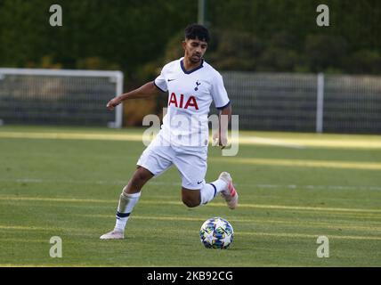 Dilan Markandy of Tottenham Hotspur during UAFA Youth League between Tottenham Hotspur and Crvena zvezda ( Red Star Belgrade)at the Hotspur Way, Enfield on 22 October, 2019 in Enfield, England. (Photo by Action Foto Sport/NurPhoto) Stock Photo