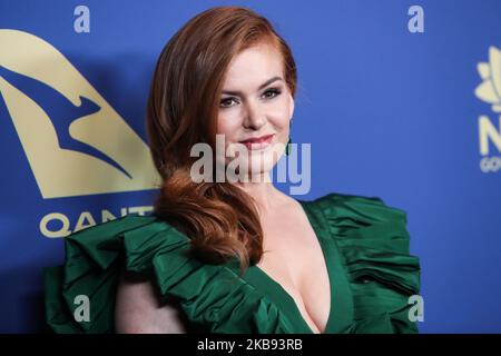 CENTURY CITY, LOS ANGELES, CALIFORNIA, USA - OCTOBER 23: Actress Isla Fisher wearing an Alexia Maria gown arrives at the 2019 Australians In Film Awards held at the InterContinental Los Angeles Century City on October 23, 2019 in Century City, Los Angeles, California, United States. (Photo by Xavier Collin/Image Press Agency/NurPhoto) Stock Photo