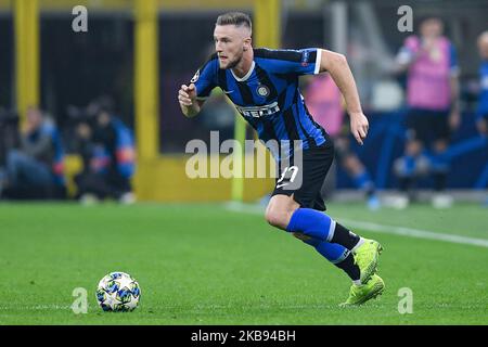 Milan Skriniar of FC Internazionale during the UEFA Champions League group stage match between Internazionale and Borussia Dortmund at Stadio San Siro, Milan, Italy on 23 October 2019 (Photo by Giuseppe Maffia/NurPhoto) Stock Photo