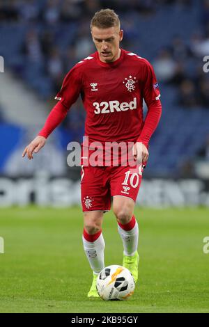 Steven Davis midfielder of Rangers FC in action during the UEFA Europa League group G match between FC Porto and Rangers FC, at Dragao Stadium on October 24, 2019 in Porto, Portugal. (Photo by Paulo Oliveira / DPI / NurPhoto) Stock Photo