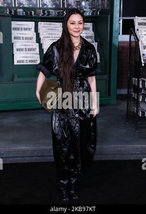 HOLLYWOOD, LOS ANGELES, CALIFORNIA, USA - OCTOBER 24: China Chow arrives at the Premiere Of Netflix's 'The Irishman' held at TCL Chinese Theatre IMAX on October 24, 2019 in Hollywood, Los Angeles, California, United States. (Photo by David Acosta/Image Press Agency/NurPhoto) Stock Photo