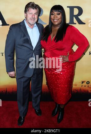 LOS ANGELES, CALIFORNIA, USA - OCTOBER 29: James Welsh and Loni Love arrive at the Los Angeles Premiere Of Focus Features' 'Harriet' held at The Orpheum Theatre on October 29, 2019 in Los Angeles, California, United States. (Photo by Xavier Collin/Image Press Agency/NurPhoto) Stock Photo