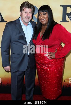 LOS ANGELES, CALIFORNIA, USA - OCTOBER 29: James Welsh and Loni Love arrive at the Los Angeles Premiere Of Focus Features' 'Harriet' held at The Orpheum Theatre on October 29, 2019 in Los Angeles, California, United States. (Photo by Xavier Collin/Image Press Agency/NurPhoto) Stock Photo