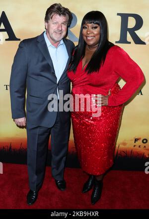 LOS ANGELES, CALIFORNIA, USA - OCTOBER 29: James Welsh and Loni Love arrive at the Los Angeles Premiere Of Focus Features' 'Harriet' held at The Orpheum Theatre on October 29, 2019 in Los Angeles, California, United States. (Photo by Xavier Collin/Image Press Agency/NurPhoto) Stock Photo