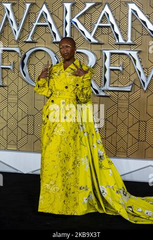 London, UK.  3 November 2022. Cynthia Erivo attends the European premiere of the movie ‘Black Panther Wakanda Forever’ at Cineworld Leicester Square. Credit: Stephen Chung / EMPICS / Alamy Live News Stock Photo