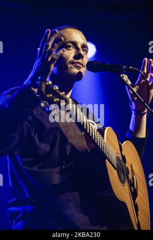 The irish singer and songwriter Dermot Kennedy performs live at Fabrique on november 4th, 2019 in Milan, Italy. (Photo by Roberto Finizio/NurPhoto) Stock Photo