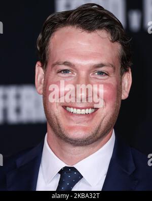 HOLLYWOOD, LOS ANGELES, CALIFORNIA, USA - NOVEMBER 04: Actor Joe Williamson arrives at the Los Angeles Premiere Of 20th Century Fox's 'Ford v Ferrari' held at the TCL Chinese Theatre IMAX on November 4, 2019 in Hollywood, Los Angeles, California, United States. (Photo by Xavier Collin/Image Press Agency/NurPhoto) Stock Photo