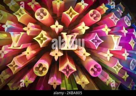 Louis vuitton logo pattern hi-res stock photography and images - Alamy