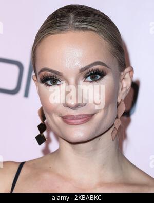 WEST HOLLYWOOD, LOS ANGELES, CALIFORNIA, USA - NOVEMBER 07: Caitlin O'Connor arrives at the boohoo x All That Glitters Launch Party held at Nightingale Plaza on November 7, 2019 in West Hollywood, Los Angeles, California, United States. (Photo by Xavier Collin/Image Press Agency/NurPhoto) Stock Photo