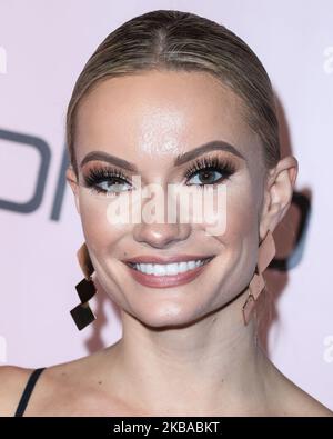WEST HOLLYWOOD, LOS ANGELES, CALIFORNIA, USA - NOVEMBER 07: Caitlin O'Connor arrives at the boohoo x All That Glitters Launch Party held at Nightingale Plaza on November 7, 2019 in West Hollywood, Los Angeles, California, United States. (Photo by Xavier Collin/Image Press Agency/NurPhoto) Stock Photo
