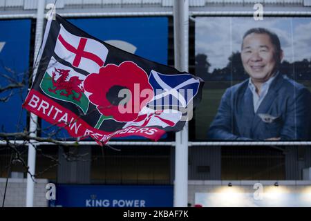 General View of the King Power Stadium during the Premier League match between Leicester City and Arsenal at the King Power Stadium, Leicester on Saturday 9th November 2019. (Credit: Leila Coker | MI News ) Stock Photo