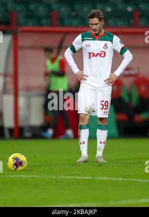 Aleksei Miranchuk of FC Lokomotiv Moscow during the Russian Football League match between FC Lokomotiv Moscow and FC Krasnodar at RZD Arena on November 10, 2019, in Moscow, Russia. (Photo by Igor Russak/NurPhoto) Stock Photo
