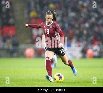 Sara Dabritz of Germany during Women's International Friendly between England Women and Germany Women at Wembley stadium in London, England on November 09, 2019 (Photo by Action Foto Sport/NurPhoto) Stock Photo